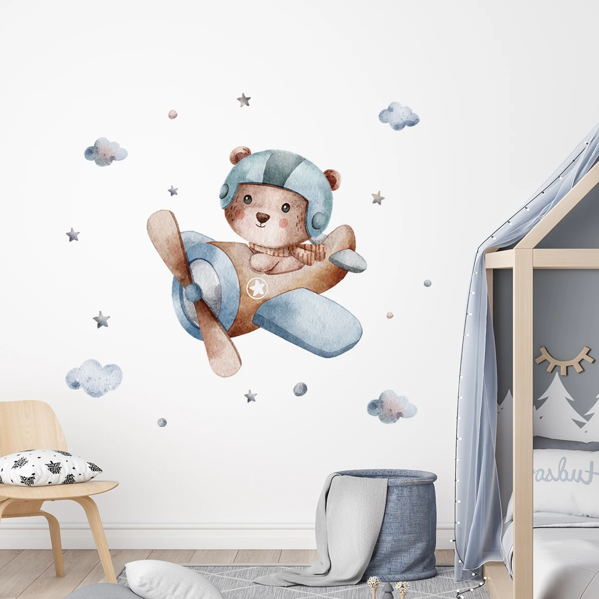 Мультяшный кролик медведь Фотофон для детской комнаты детская комната Домашний