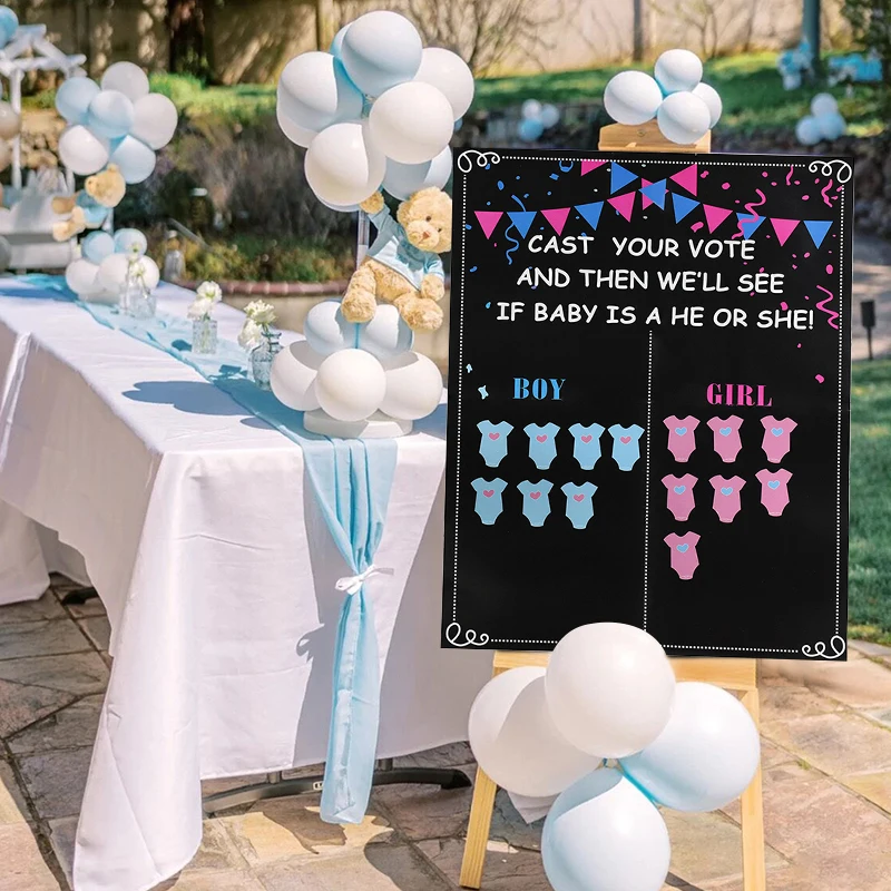 Постер с наклейками на тему игры по голосованию для мальчиков и девочек