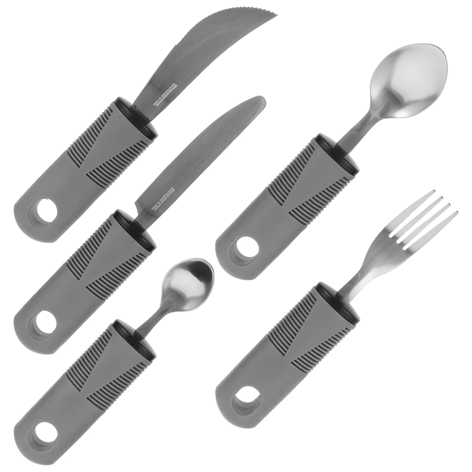 

Disabled Person Utensils Anti-Skid Portable Cutlery Disabled Elderly Tableware Anti Knives Forks Spoons Food Aid Kit