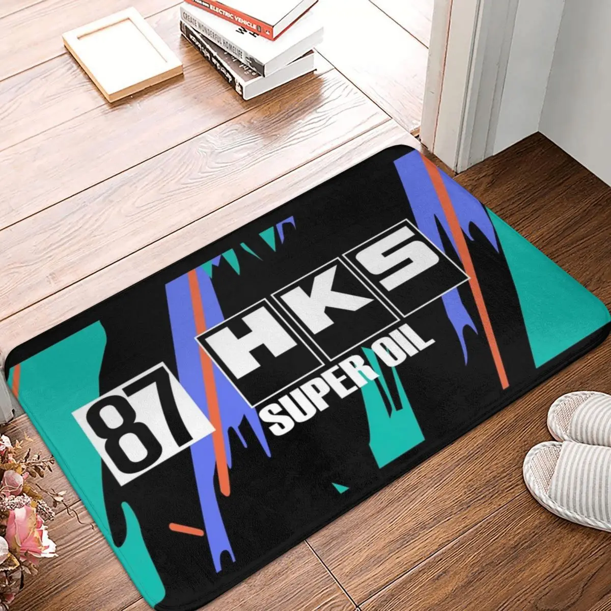 

HKS R32 GT-R Doormat Rug carpet Mat Footpad Polyester Non-slip Water oil proofEntrance Kitchen Bedroom balcony Cartoon