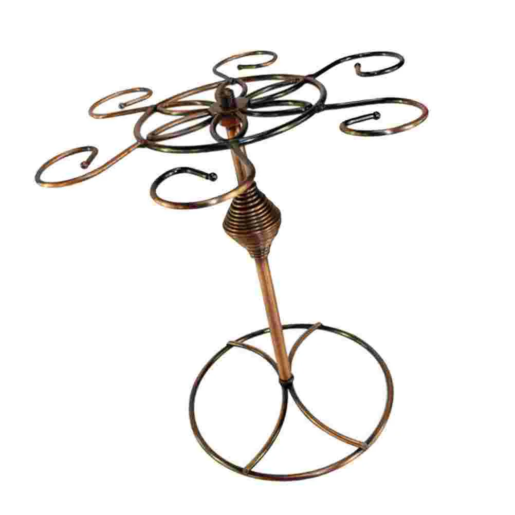 

1 шт. винтажный стеклянный держатель, подвесная стойка для столешницы, прочная стойка для бокалов