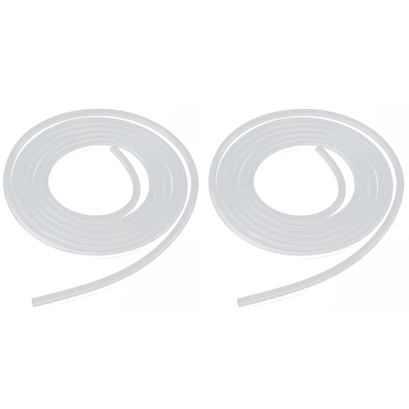 

2x 2 Meter Silicone Tube Silicone Tube Pressure Hose Highly Flexible 4 x 6mm & 8 x 10mm
