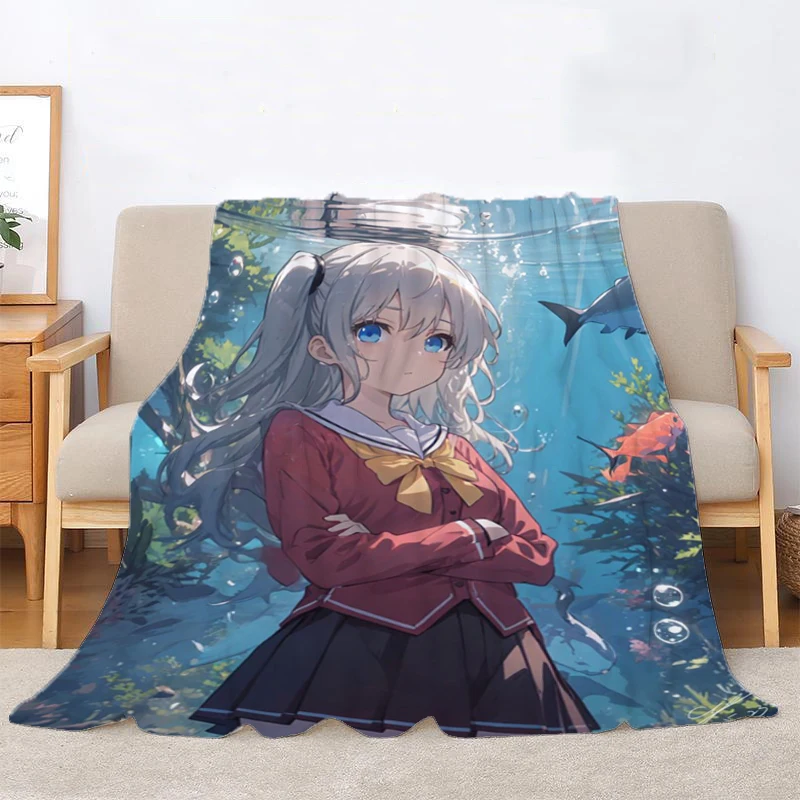 

Thick Blankets for Winter Charlotte Nap Blanket Fluffy Double Bedspread Knee Sofa Throw Bed Soft Warm Oversized Luxury Anime