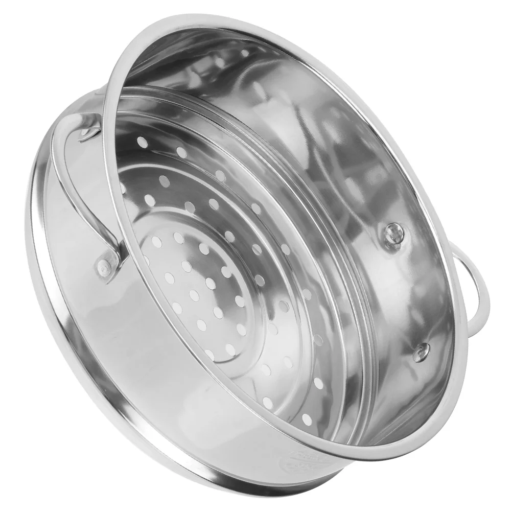 

Steamer Pot Basket Stainless Steel Metal Dim Sum Pan Insert Cookware Steaming Induction Saucepans Steam Soup Strainer Vegetables