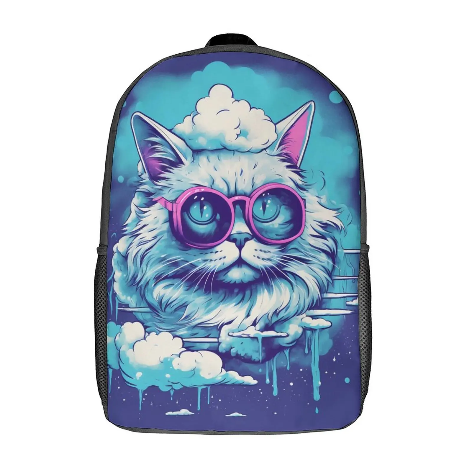 

Кошачий рюкзак, очки, небо, уличные рюкзаки, женские мягкие школьные сумки на заказ, элегантный рюкзак