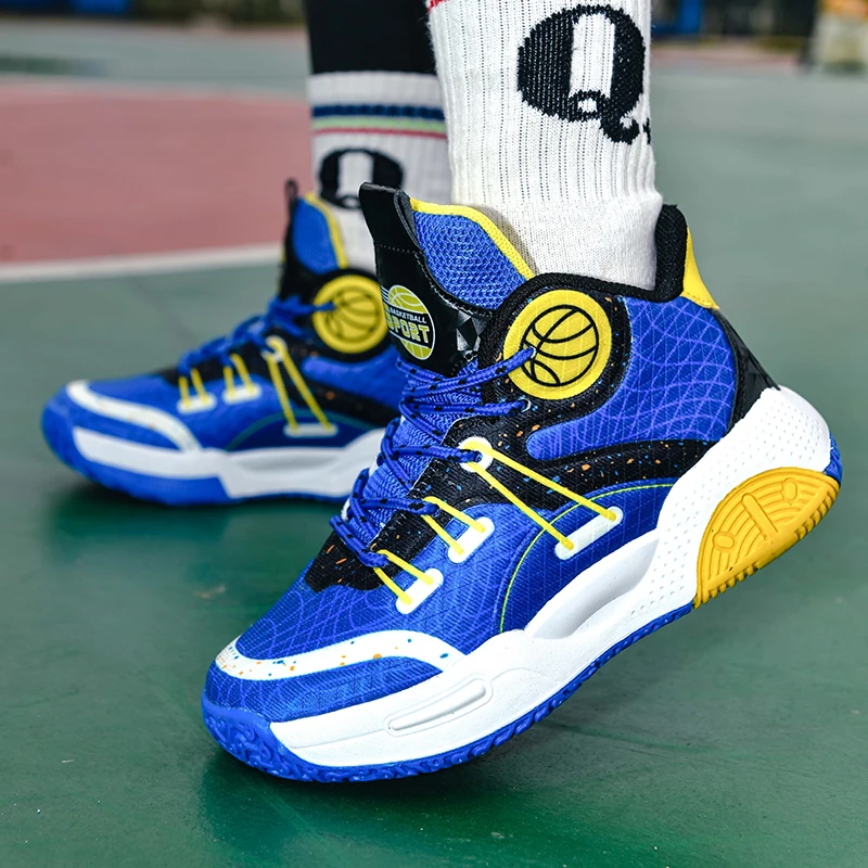 Kids Teens Basketball Shoes for Boys Sneakers High Top Children Sports Shoes Child Boy Basket Trainer Shoes Kids Sneakers Tennis