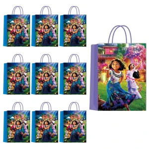 6pcs Disney Encanto Mirabe Paper Gift Bag Festival Bag With Handles Baby Shower Candy Bags Kids Girl in USA (United States)