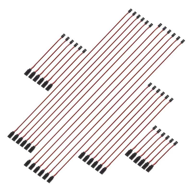 

30 шт. 3-контактный Удлинительный шнур сервопривод удлинительные кабели 5 размеров для сервопривода удлинитель