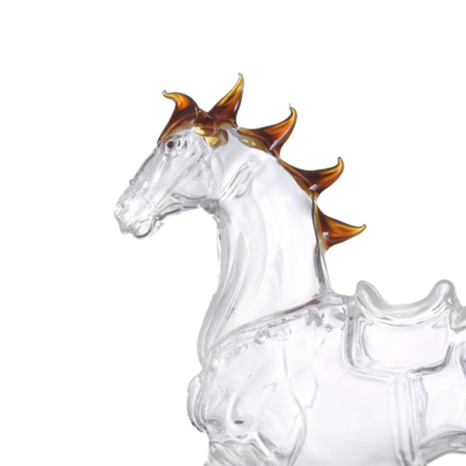 

1Pcs Whiskeys Decanter Glass Horse Shape Brandy Bottle Creative for Car Men