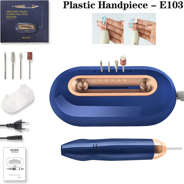 

Professional Nail Art Equipment Nail Drill Manicure Machine For Acrylic Nail 35000RPM Exclusive Sliding Speed Regulation Sander