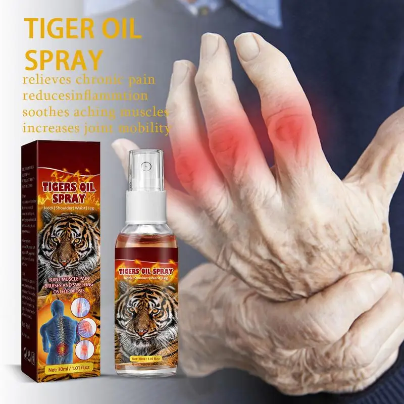 30 мл Таиландский спрей с тигровым маслом, активирующий мышцы и кости, массажный спрей для ухода за костями для лечения ревматической артралгии, синяков, отец (art.: 3920cc13f2a3e) - 3920cc13f2a3e