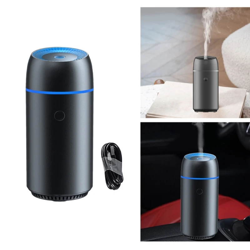 

Portable Air Freshener Diffuser Humidifier for Car Office Home LED Colorful Light Auto Maker UltraQuiet J60F