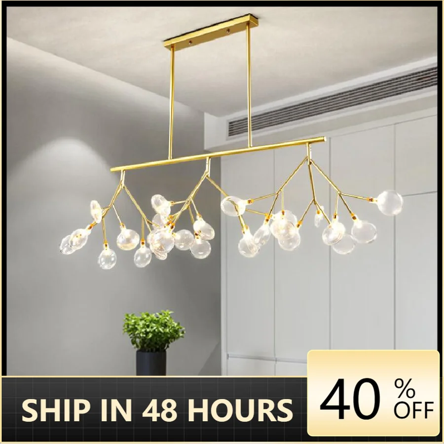 

Postmodern Firefly Tree Branch Chandelier Light Stylish for Kitchen Chandeliers Living Room Indoor Decor Designer Hanging Lights