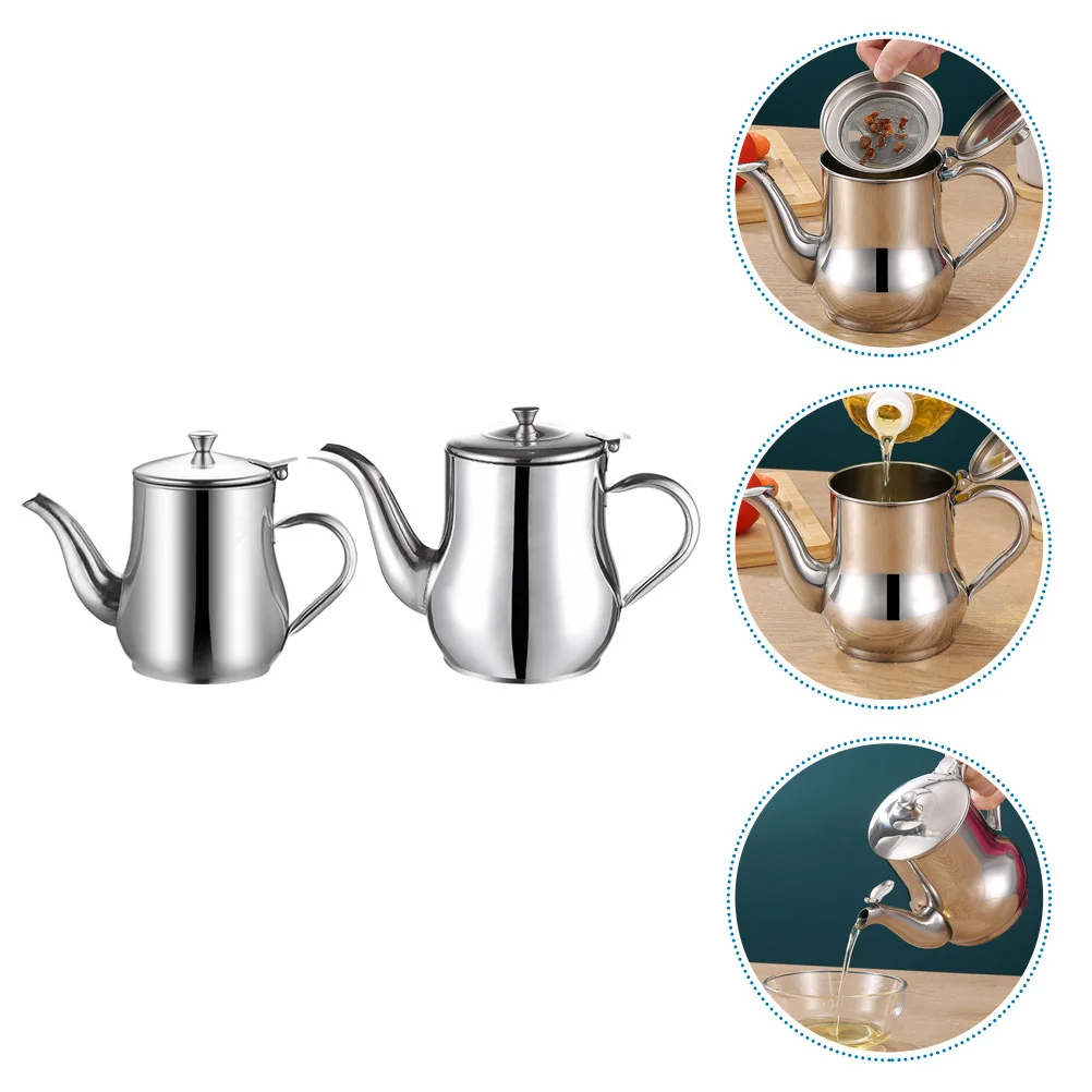 

Oil Strainer Pot Container Grease Separator Dispenser Bottle Cooking Bacon Jug Soup Keeper Kitchen Olive Filter Steel Stainless