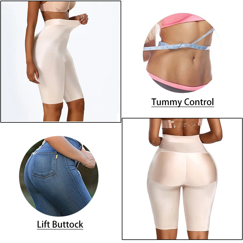 Womens Butt Lifter Tummy Control Panties Seamless Shapewear High Waist Trainer Hip Pads Enhancer Panty Body Shaper Thigh Trimmer