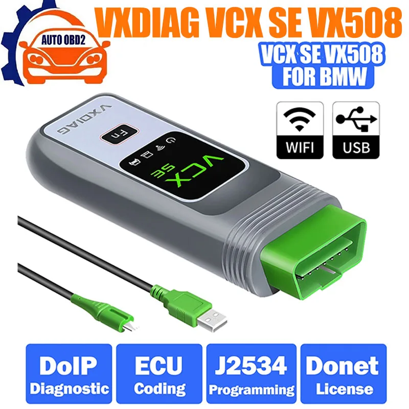 

Free Shipping VXDIAG VCX SE VX508 For B-MW ICOM A2 A3 Car OBD2 Scanner OEM DoIP Diagnostic Tool ECU Coding J2534 Programming