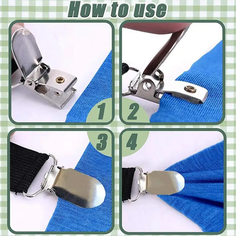 Держатель для простыни регулируемый эластичный держатель 6 шт. фиксированных