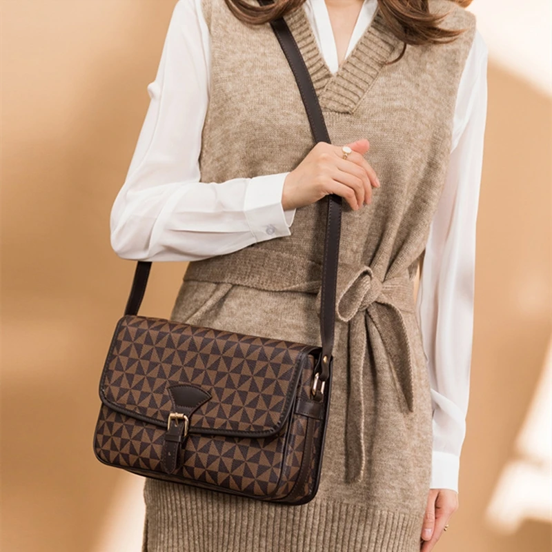 

2022 Women Retro Crossbody Bag Luxury Brand Messenger Bag Vintage Leather Shoulder Bag Ladies Casual Handbag bolsas de mujer