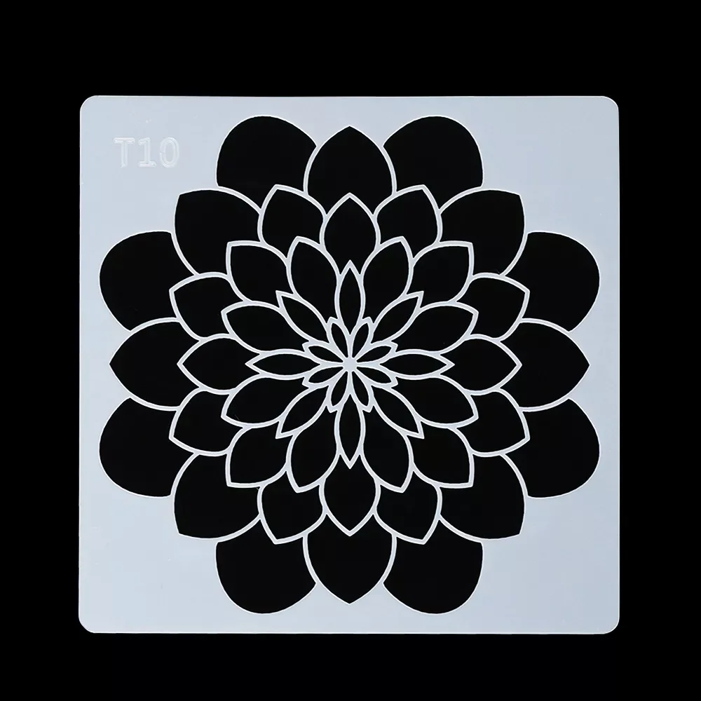 

New Flower Mandala Auxiliary Layering Stencils Walls Painting Scrapbooking Stamp Album Decor Embossing Paper Card Template#70