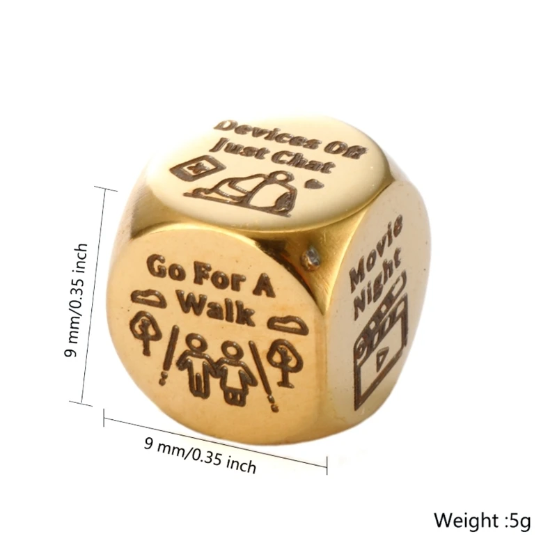 Кубики для принятия решений о еде кубики из нержавеющей стали свидания и ночи