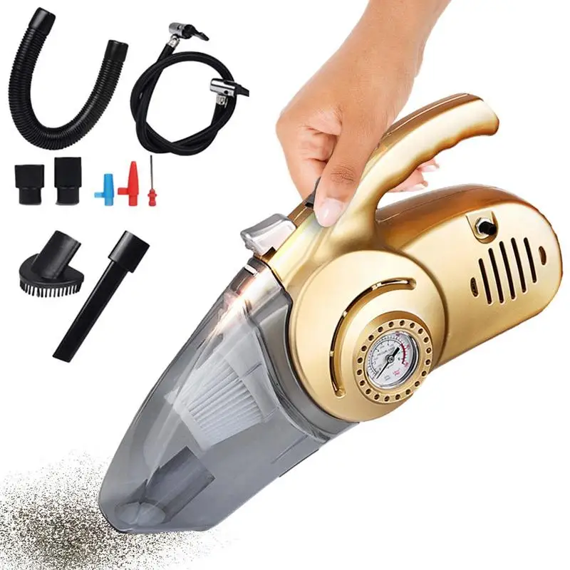 

Автомобильный пылесос 4 в 1, 3000 па, беспроводной ручной портативный воздушный насос для дома, автомобиля, Аксессуары для велосипеда, мотоцикл...