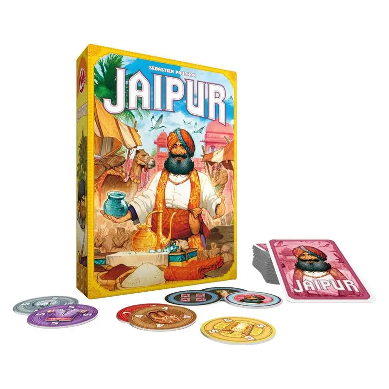 

Jaipur Family Strategy Game Jaipur Family Strategy Board Game Portable Two-Player Trading Game Christmas Gift For Kids Boys