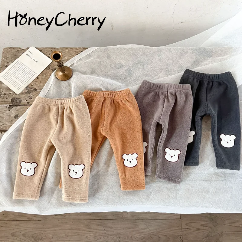 

HoneyCherry Baby One Piece Padded and Thickened Bottoming Trousers Toddler Winter Rocking Fleece Warm Trousers