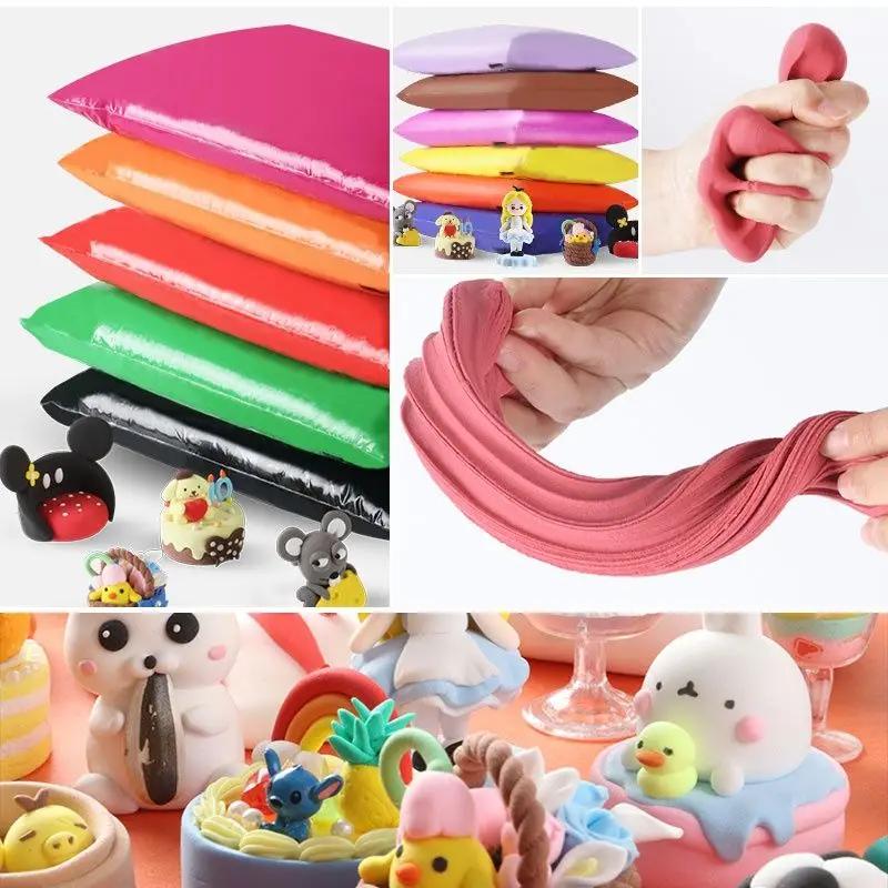

New Polymer Light Clay Slime Fluffy Soft Plasticine Toy Modelling Clay Playdough Slimes Toys DIY Creative Clay Kid Gift