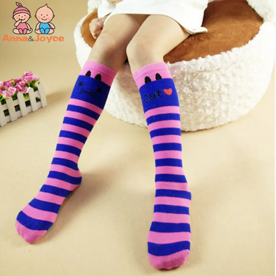 

2pairs/Lot Cartoon 8 Colors Girls Stocking Leg Warmers Kids Cotton Stocking