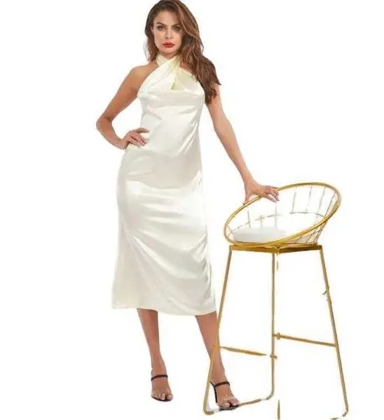 

Womens Clothing Casual Dresses Western Temperament Halterneck Skirt Sexy Slim