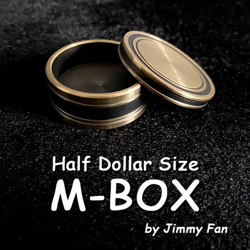 

M-BOX by Jimmy Fan (Half Dollar Size) Magic Tricks Coin Appear Vanish Magia Magician Close Up Illusions Gimmick Props Mentalism