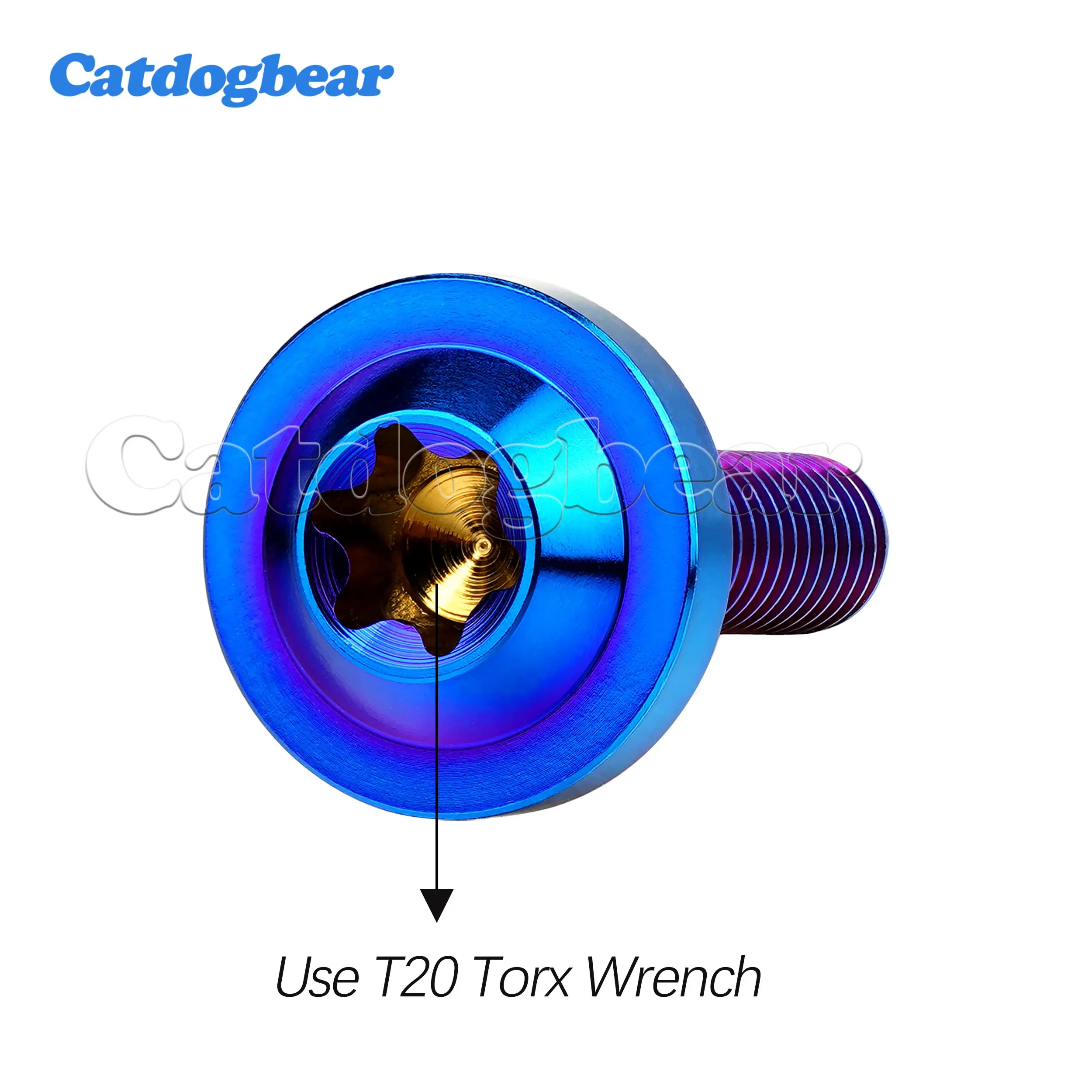 Фото Catdogbear 4 шт. титановых болта M4x10 15 20 25 30 мм с головкой Torx, титановые винты для вилок мотоциклов, крепежные элементы. №3