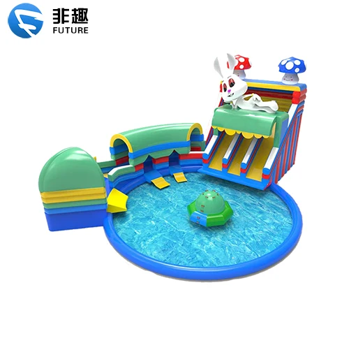 

Manufacturers Hot Selling Children's Inflatable Water Slide Swimming Pool Combination