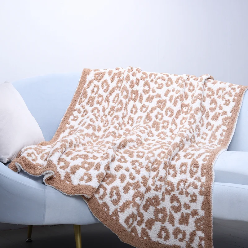 

Blanket Nordic Sofa Throw Blanket Leopard Print Fleece Blankets For Bed Ins Winter Warm Soft And Comfortable Plus Velvet Quilts