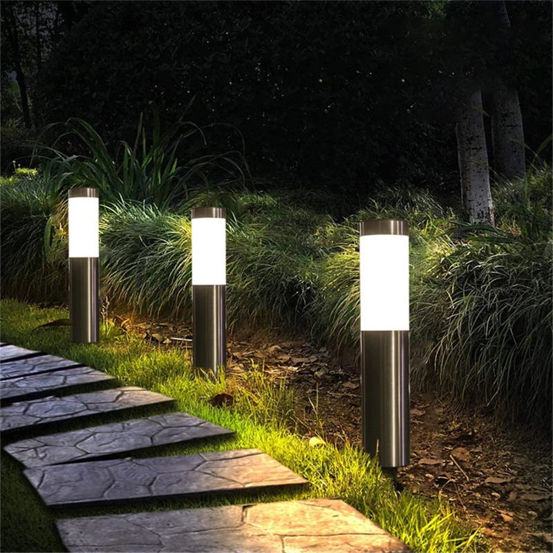 

Solar Outdoor Garden Lights Stainless Steel Garden Path Light Outdoor Landscape Light Gate Column Patio Yard Driveway Lawn Light