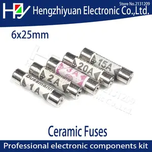 Британские предохранители Bussmann BS1362 6*25, керамический предохранитель 6x25 мм 1A 2A 3A 5A 10A 13A 15A 20A 240V