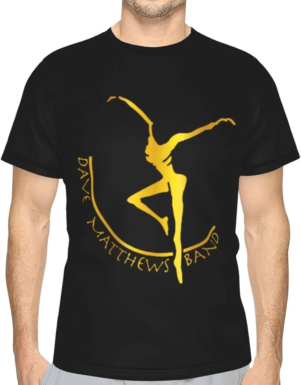 Koszulki zespołowe Męskie bawełniane koszulki z okrągłym dekoltem Nowość Zabawne pełnym nadrukiem i