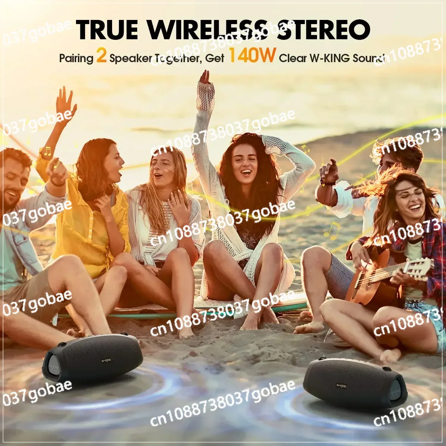 W-KING X10 Портативный уличный сабвуфер для отдельных инструментов IPX6