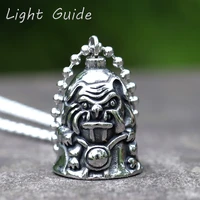 2022 new mens 316l stainless steel fashion round bell pendant necklace religion jewelry gift free shipping
