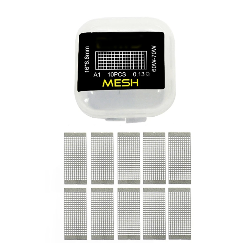 

Heat Mesh A1 0.13Ohm S316 0.12Ohm Ni80 0.16Ohm Coils Compatible withWotofo Profile RDA Unity RTA Vape Heating Mesh Coil