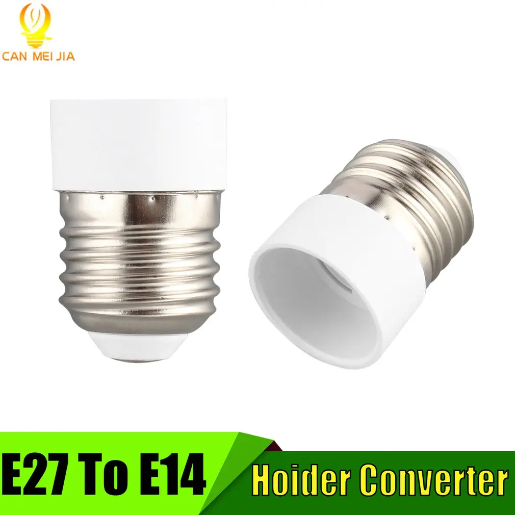 

Fireproof Material E27 To E14 Lamp Holder Converter Durable Home Socket Conversion Portable Light Bulb Base