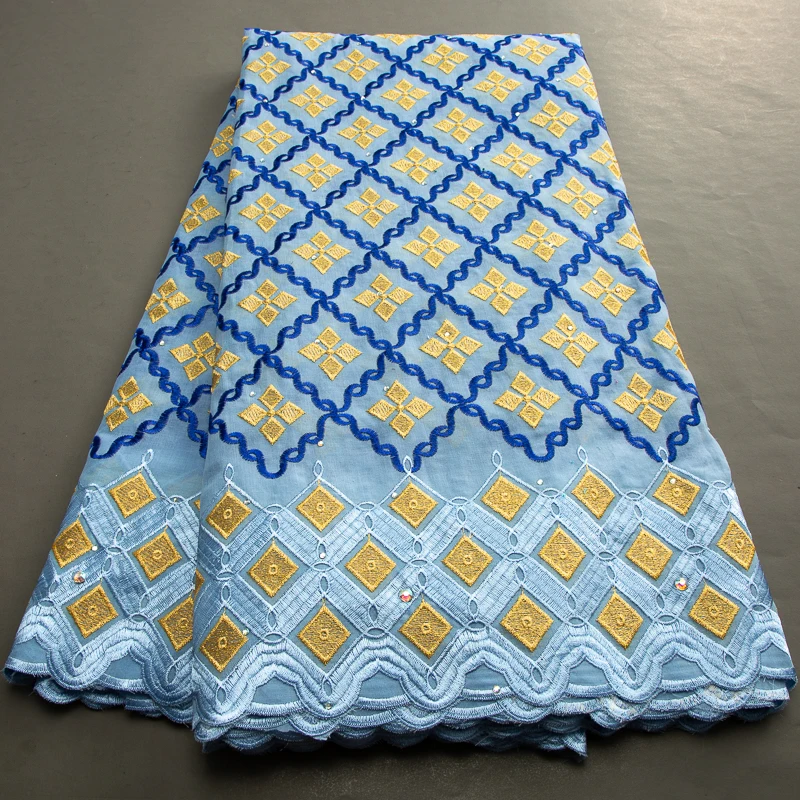 Африканская нигерийская хлопчатобумажная кружевная ткань 2023