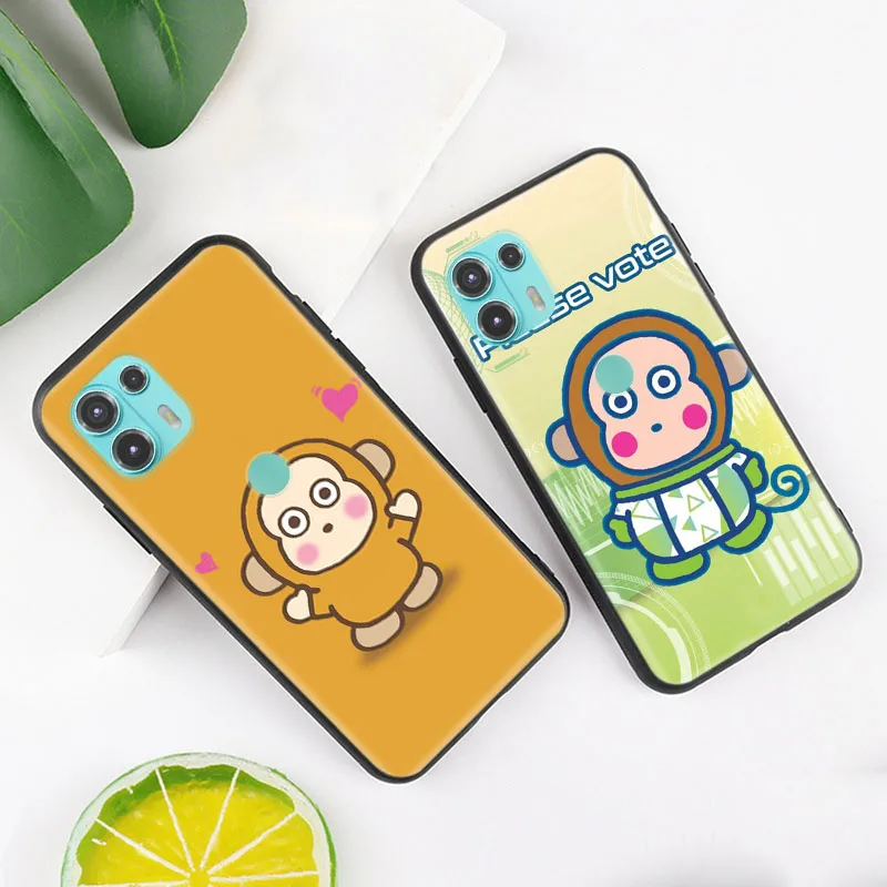 

Chibimaru Monkichi Landry Black Case for iPhone 8 7 Plus 6 6S 5 5S SE X XR XS 11 Pro Max