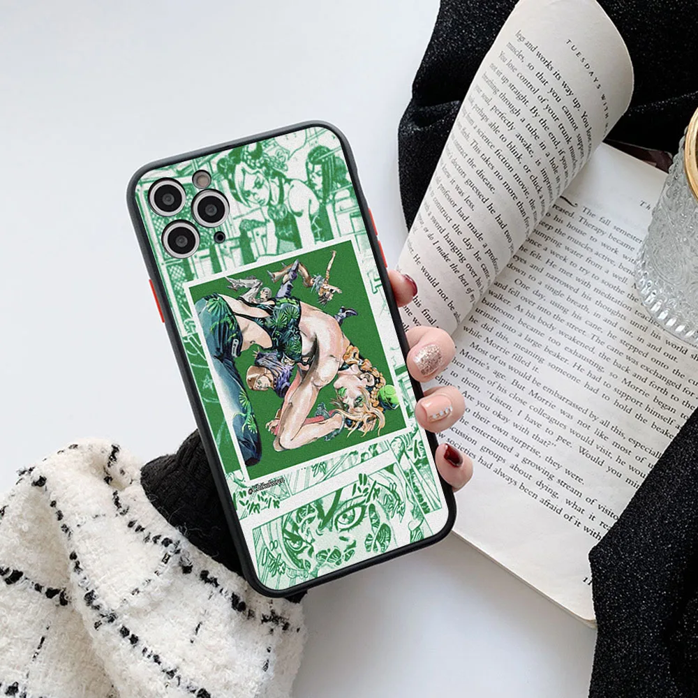 Чехлы для iPhone 16 15 14 7 8 Plus 13 12 11 Pro Max XS X 13Mini XR SE JOJO's JOLYNE CUJOH Frosted Translucent Fundas Phone Case