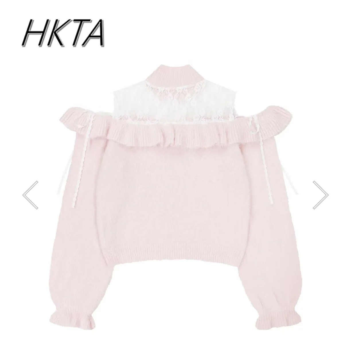 Японский свитер Hc женский норковый плюшевый пушистый с открытыми плечами и