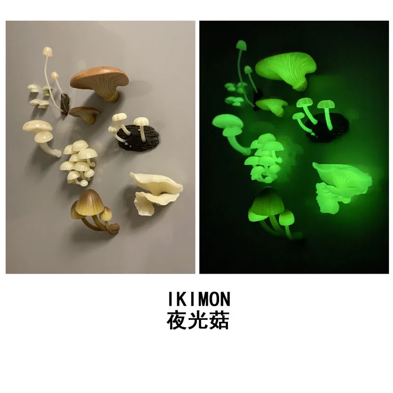 Фото Официальный магнит и декор Kitan Club Ikimon Glow-In-The-Dark Mushroom — фигурка Gashapon на складе №5