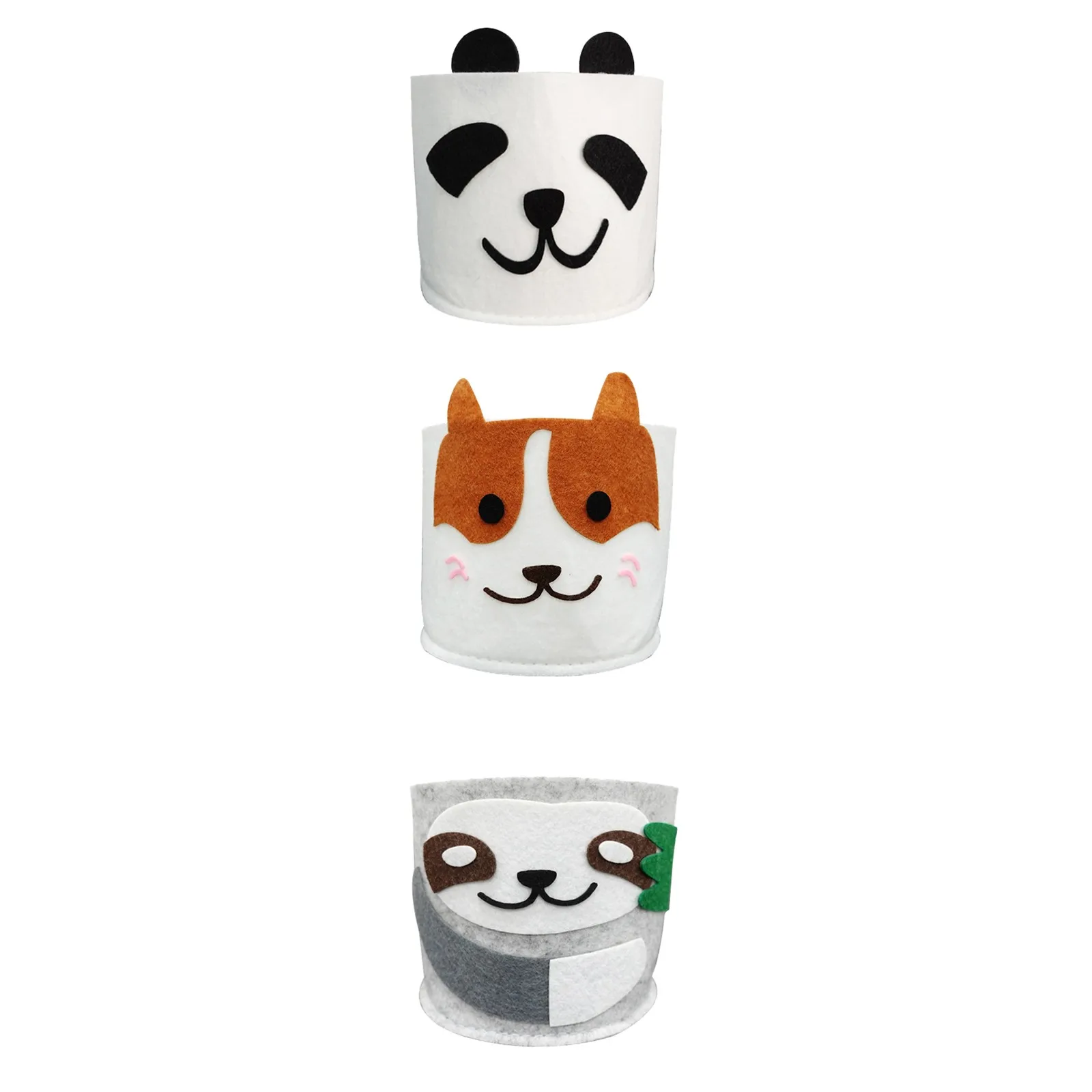 

Горшечный маленький контейнер для растений, собака, цветок в форме панды, горшок ручной работы, валяные цветочные горшки