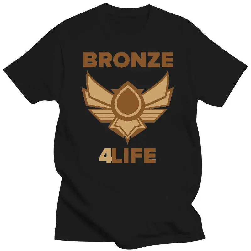 Купи 2022 100% Cotton O-Neck Printed T-Shirt Bronze V Bronze 5 For Life Noob League T-Shirt Of Legends за 750 рублей в магазине AliExpress