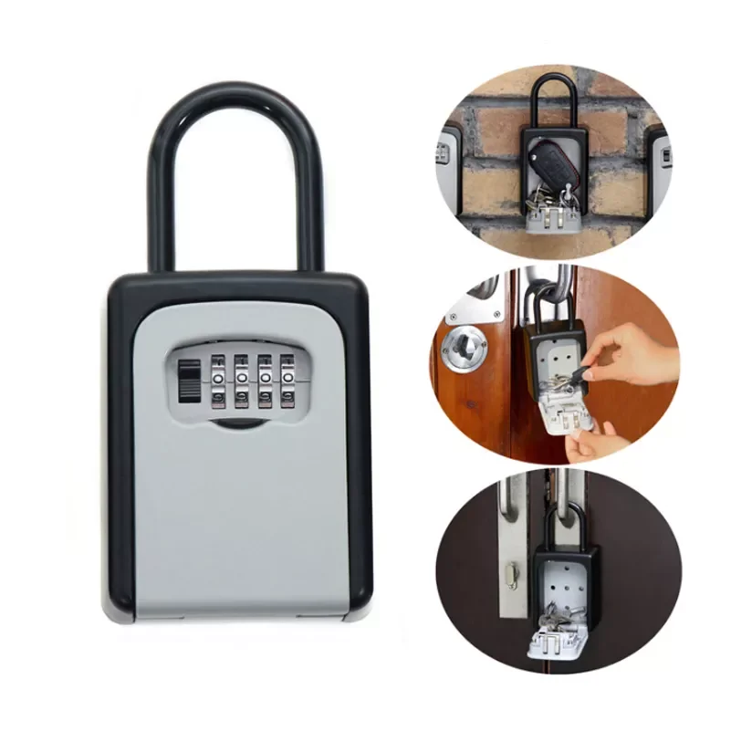 

Безопасный замок для ключей, набор-ваш собственный комбинированный портативный алюминиевый Лидер продаж, безопасный Футляр для ключей из с...