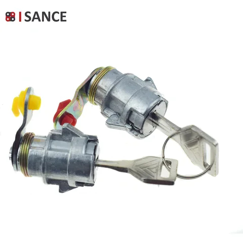 ISANCE ключ зажигания, дверной замок, цилиндр, 2 ключа, 69051-12210 69052-12210 для Toyota Corolla Hilux и Geo Prizm 1988-1992